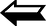 Black and White Left Arrow 
